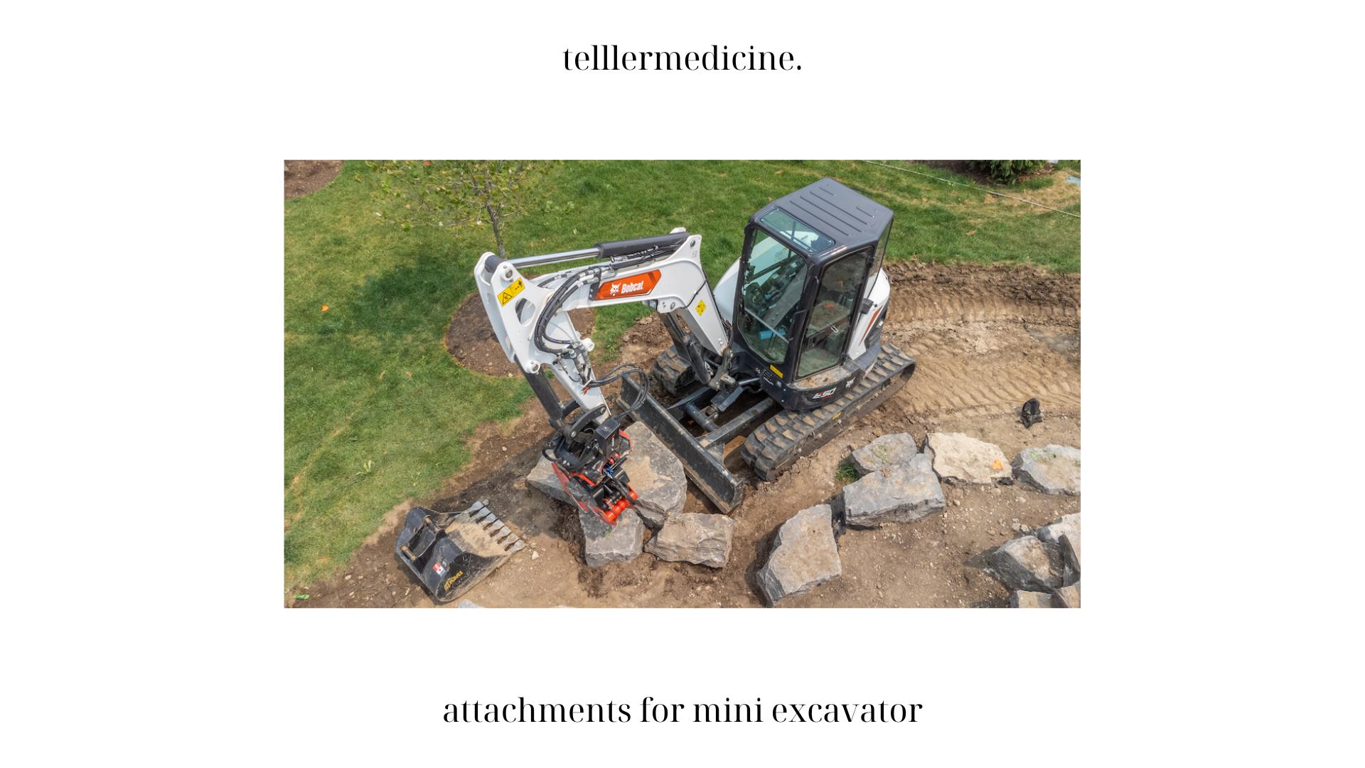 attachments for mini excavator